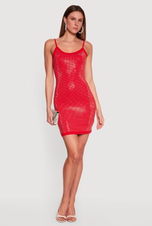 Rhinestone Cami Mini Dress