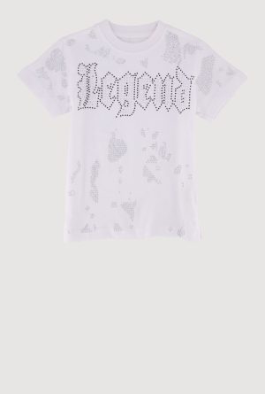 Toddler Boys Rhinestone Legend Graphic Print Tee